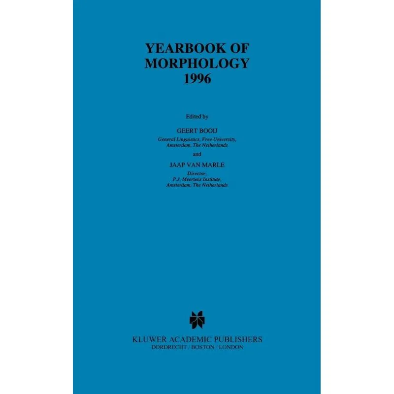 Yearbook of Morphology 1996