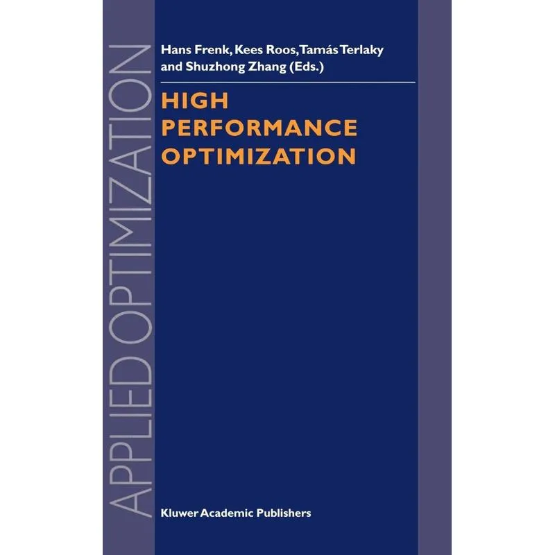 High Performance Optimization