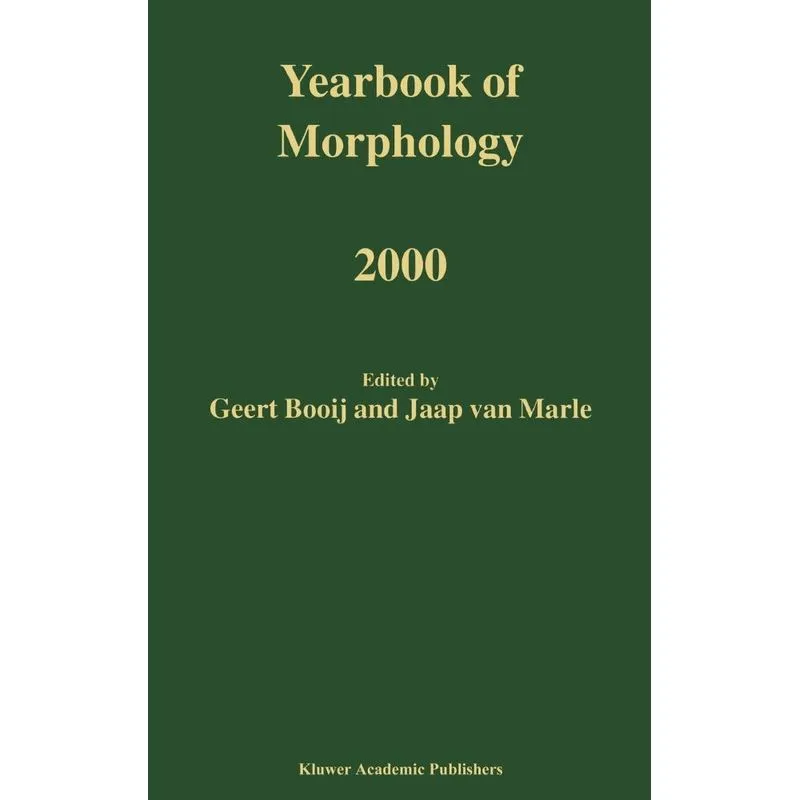 Yearbook of Morphology 2000