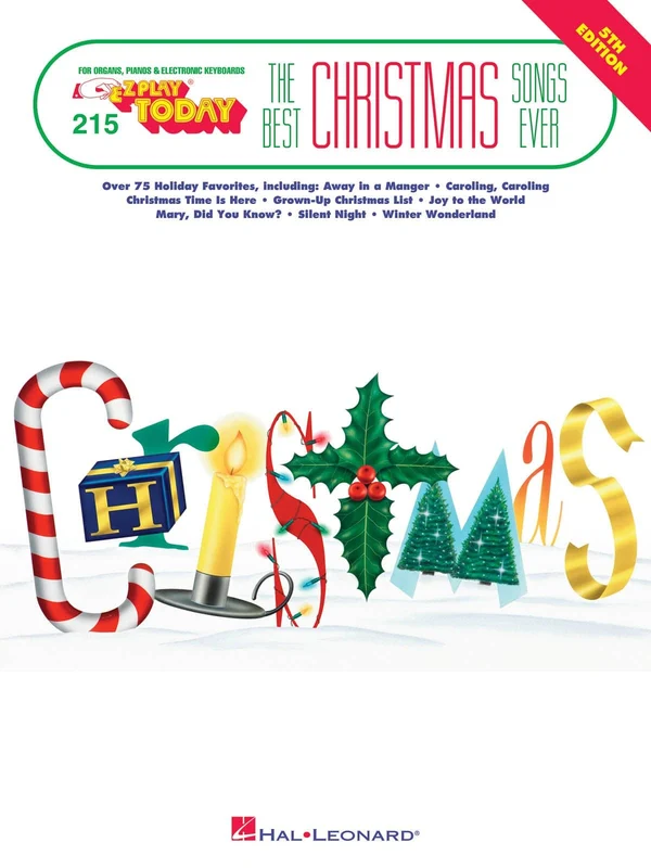 Best Christmas Songs Ever - 5th Edition E-Z Play Today Volume 215