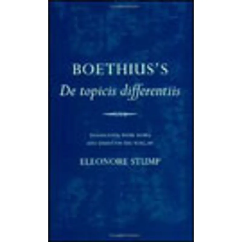 BOETHIUS DE TOPICIS DIFFERENTIIS