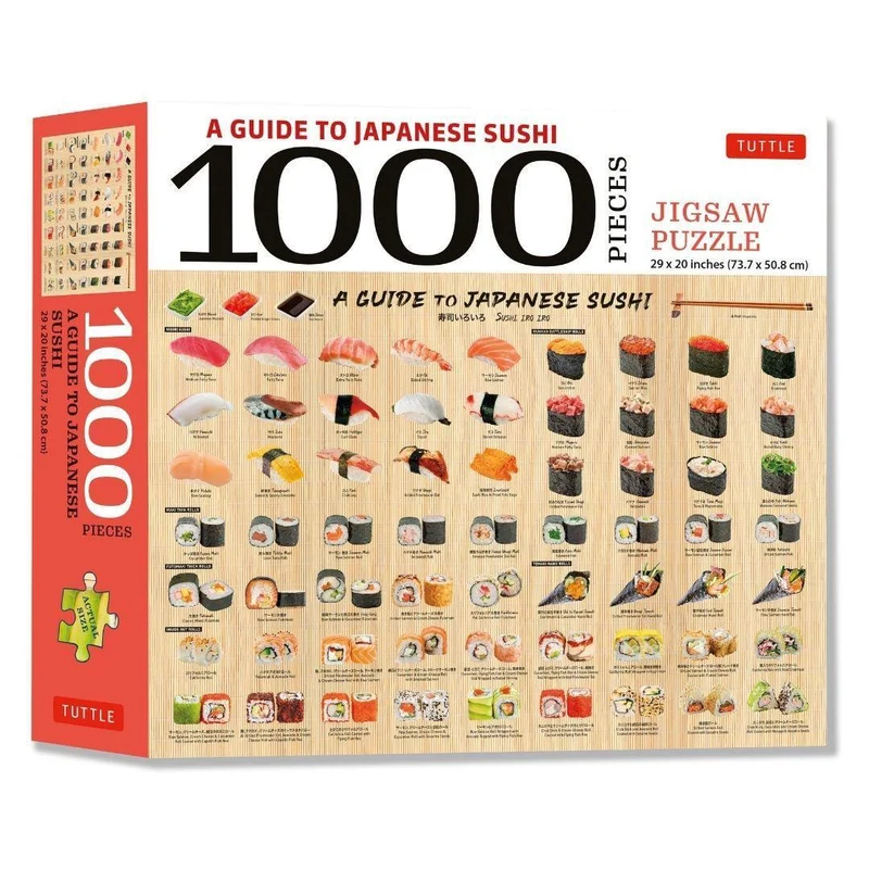 A Guide to Japanese Sushi 1000 Piece Jigsaw Puzzle Tuttle