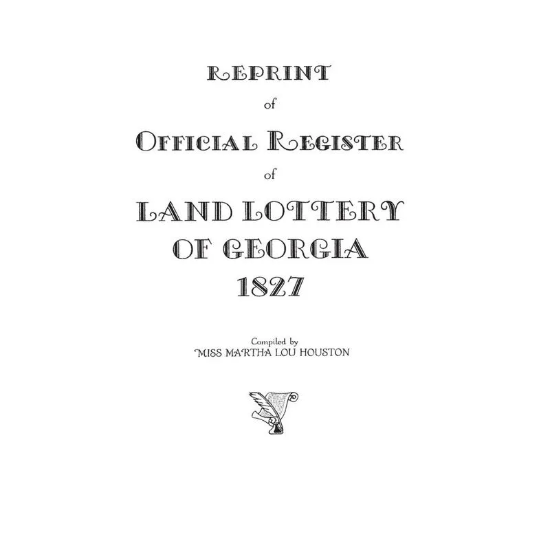 Reprint of Official Register of Land Lottery of Georgia, 18