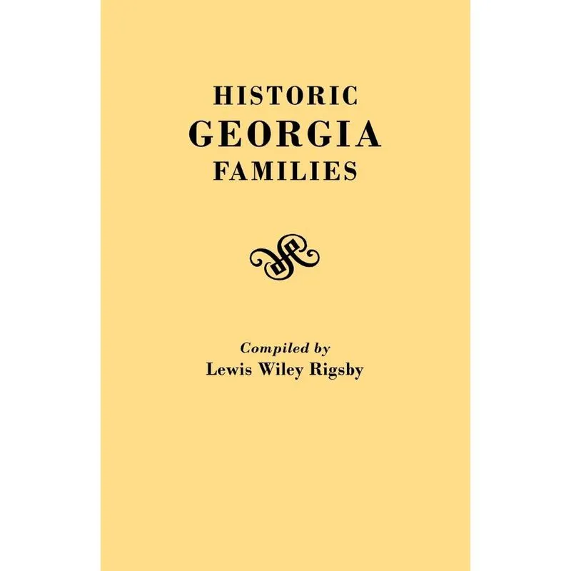 Historic Georgia Families