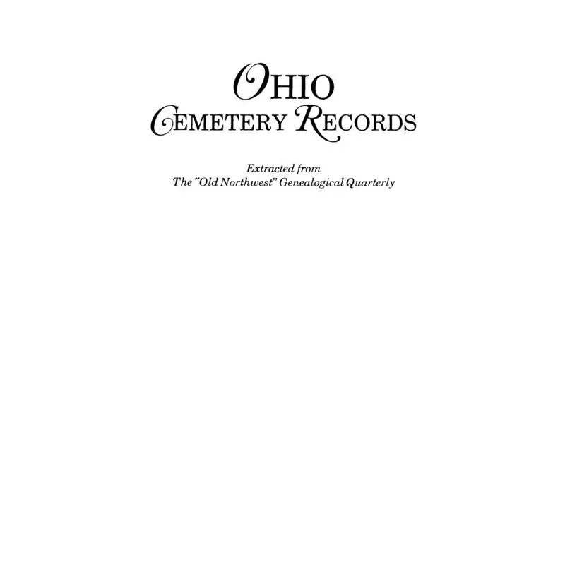 Ohio Cemetery Records