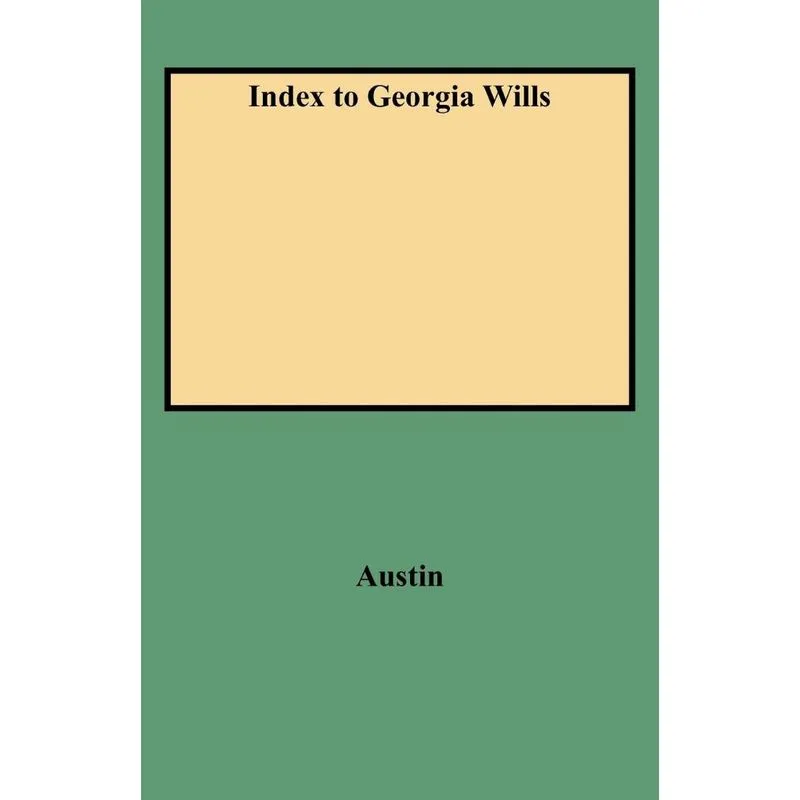 Index to Georgia Wills