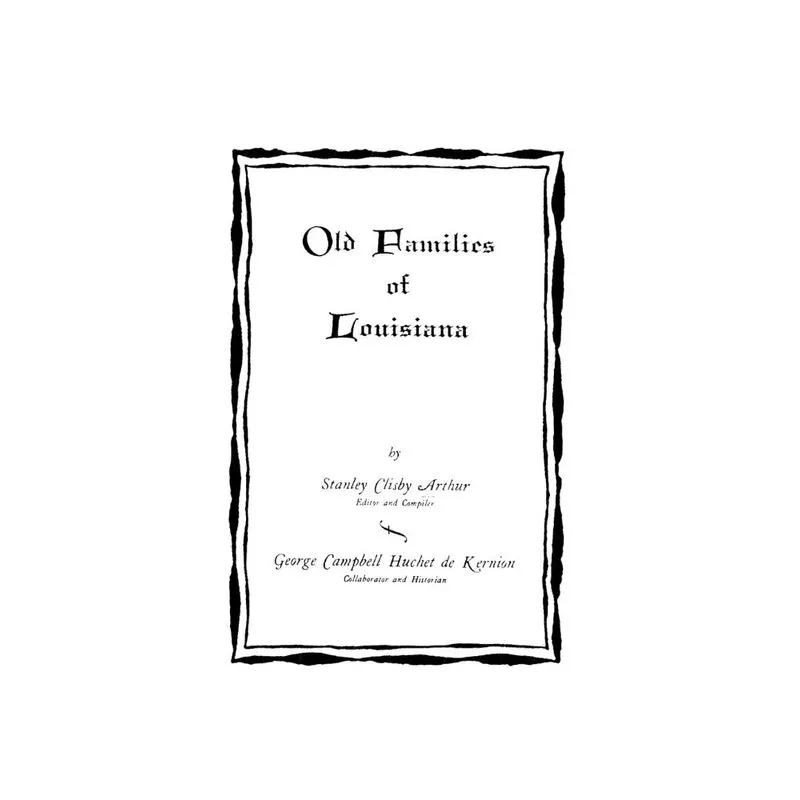 Old Families of Louisiana