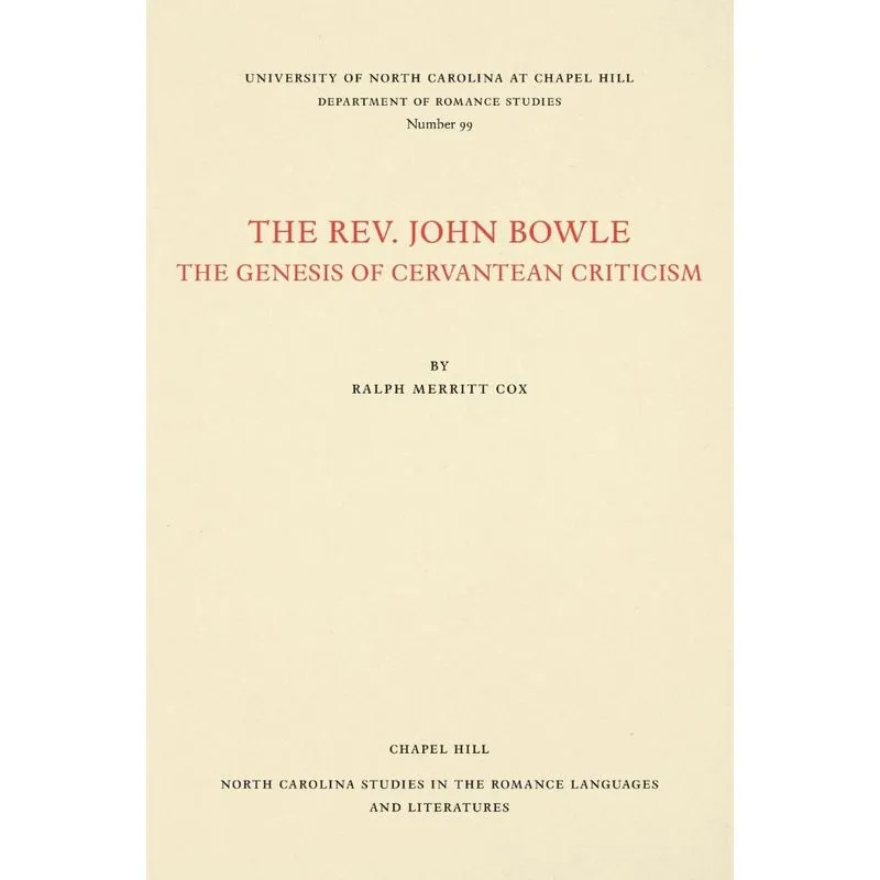 The Rev. John Bowle