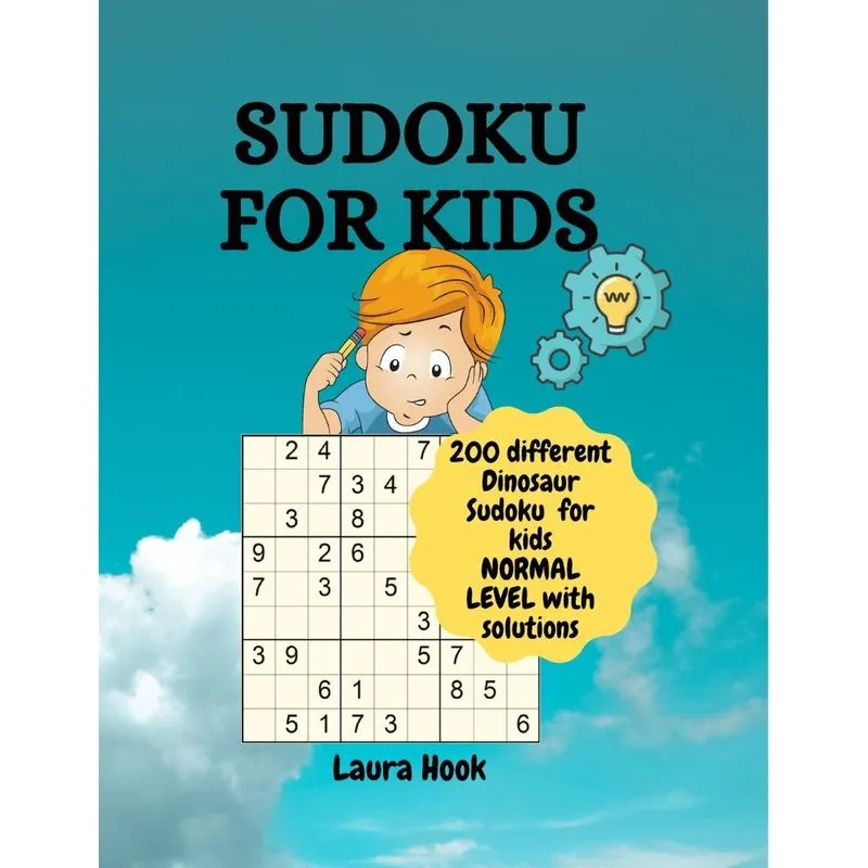 Sudoku for kids 9x9 with dinosaurs