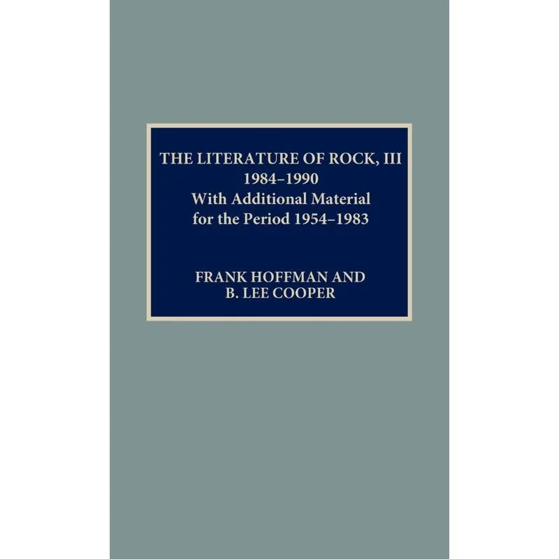 The Literature of Rock III