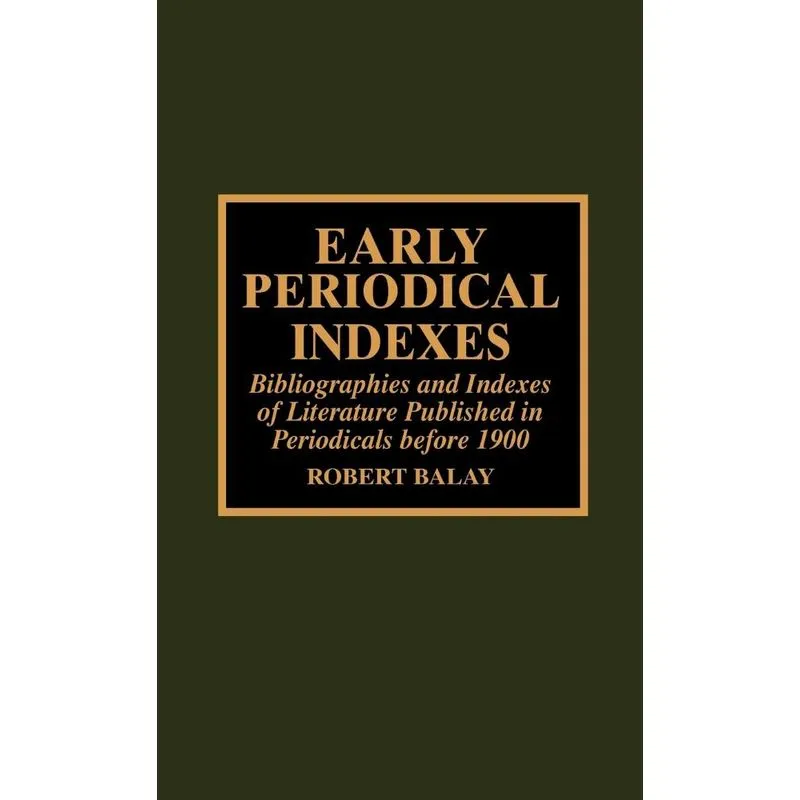 Early Periodical Indexes