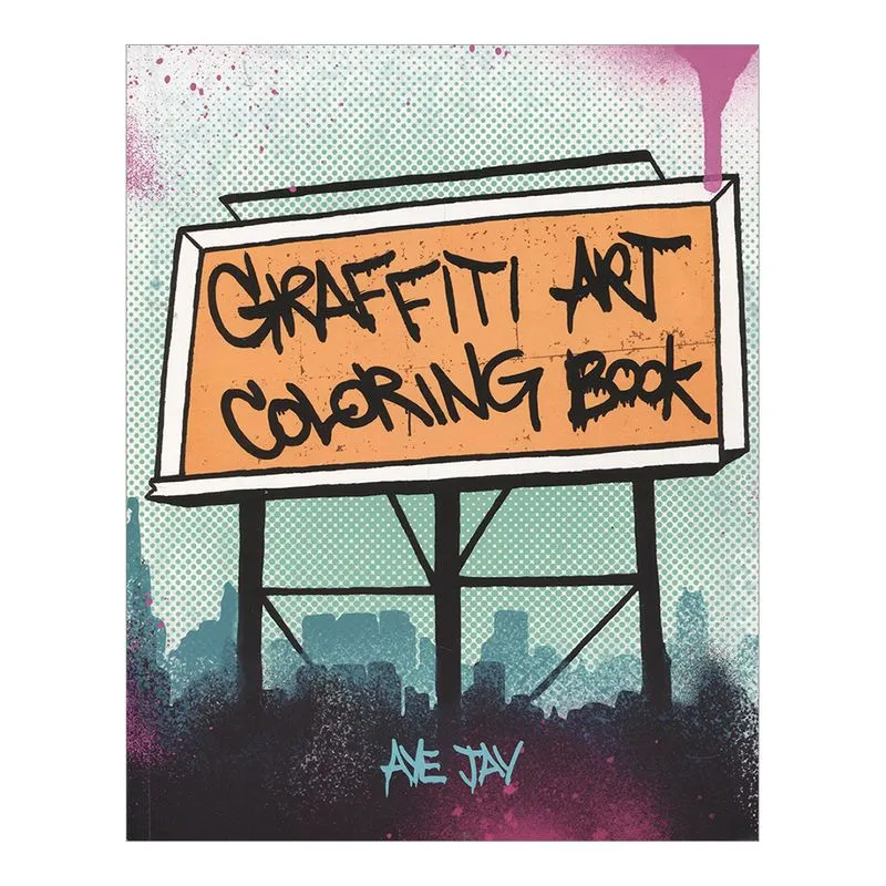 Graffiti Art. Coloring Book