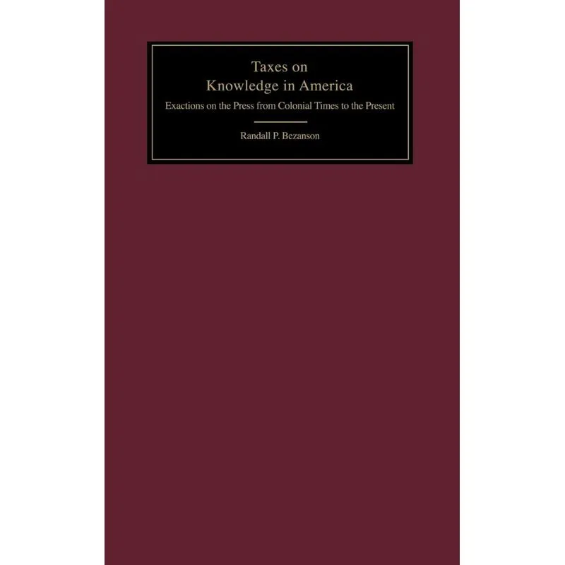 Livro Taxes on Knowledge in America