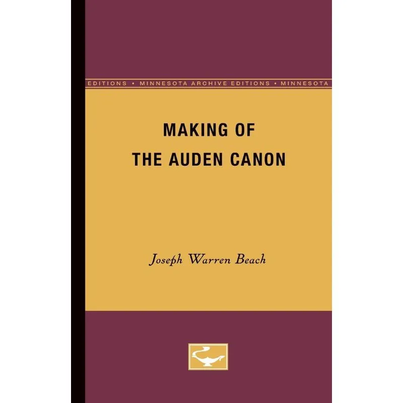 Making of the Auden canon