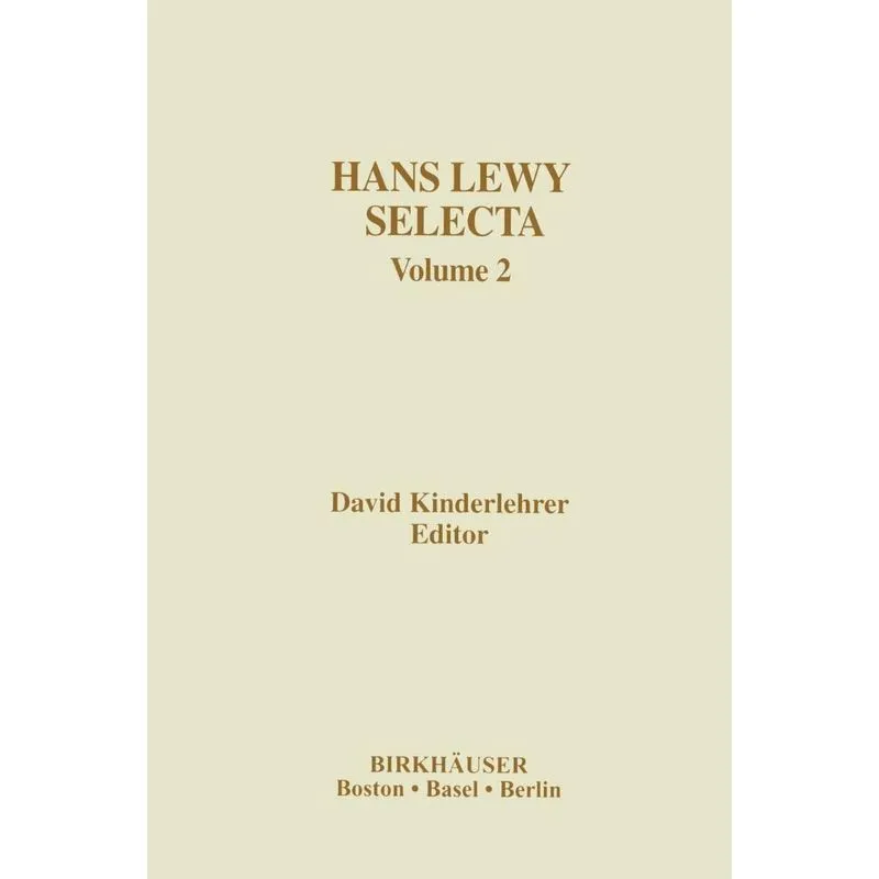 Hans Lewy Selecta