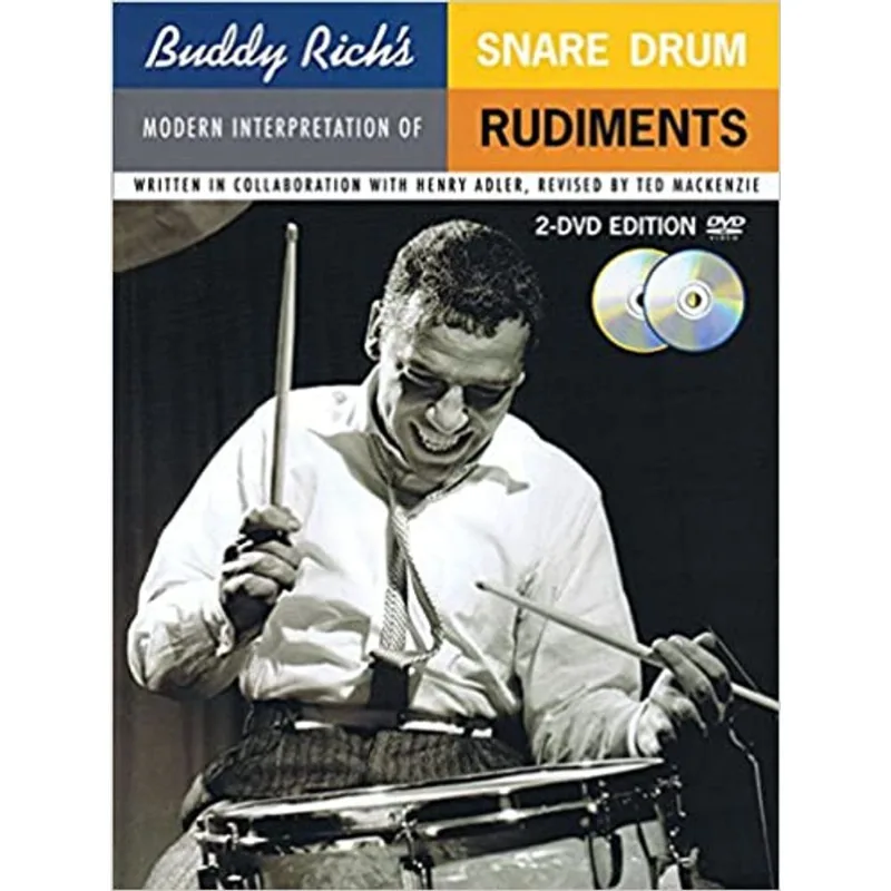 BUDDY RICH'S MODERN INTERPRETATION OF SNARE DRUM RUDIMENTS - BOOK/2-DVDS PACK