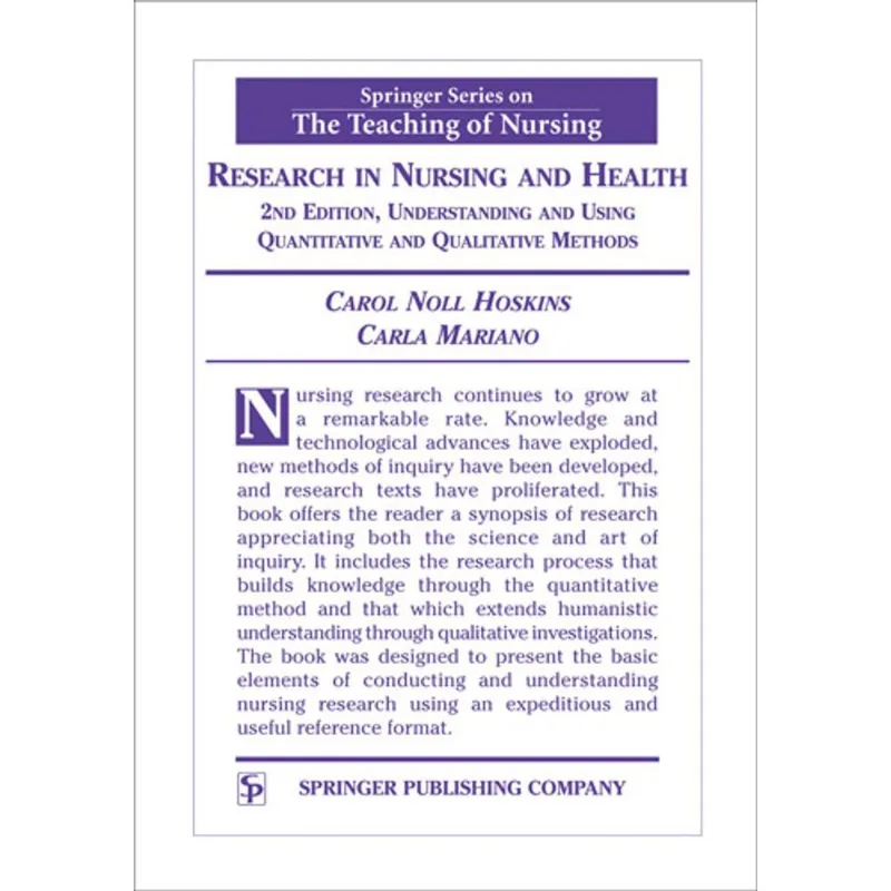 Research in Nursing and Health