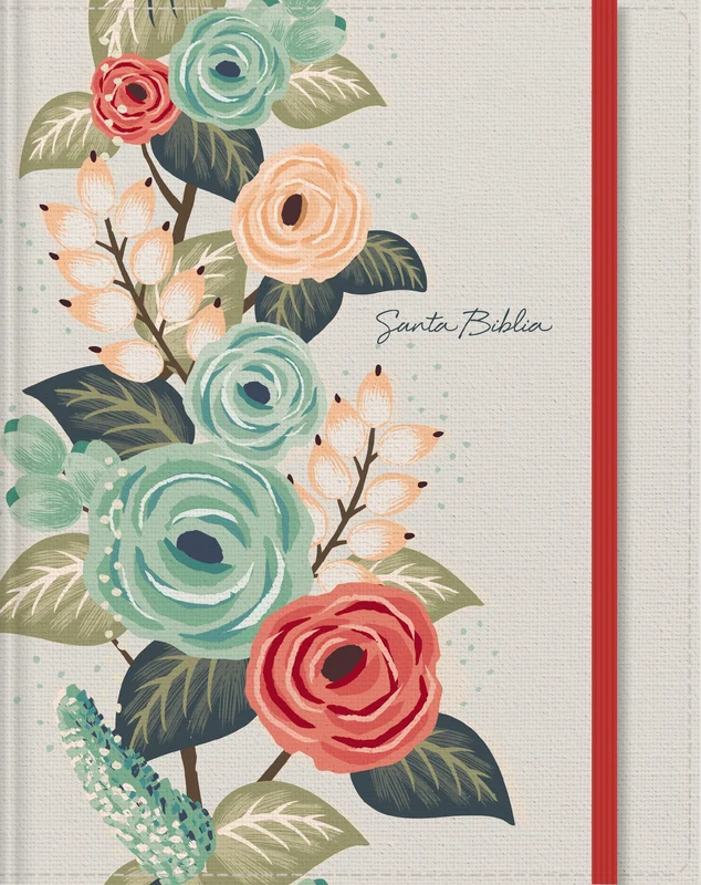 RVR60, Journal Edition, Cloth Over board, Floral Elastic Closure: Reflect, Take Notes, or Create Art Next to Your Favorite Verses Hardback