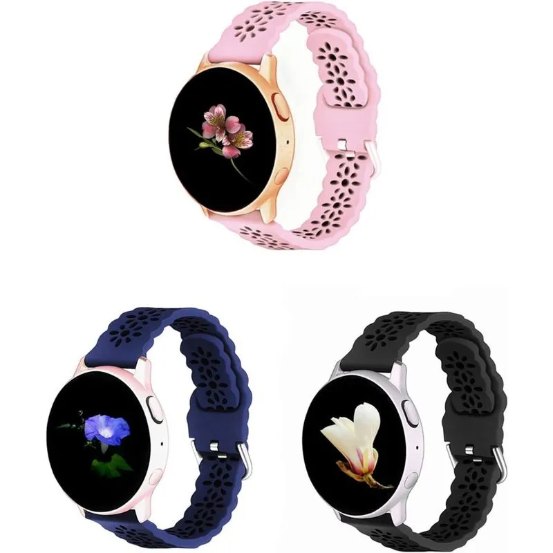 Pulseira de silicone de liberação rápida de 20 mm compatível com relógio Samsung Galaxy 4/Active 2 40 mm 44 mm/ativo, relógio 4 clássico 46 mm 42 mm, relógio 3 41 mm, relógio galáxia 42 mm, pulseira d