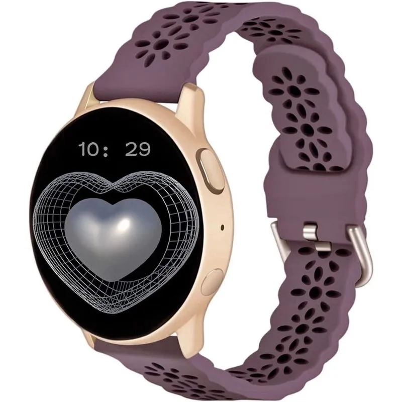 Pulseira de silicone de liberação rápida de 20 mm compatível com relógio Samsung Galaxy 4/Active 2 40 mm 44 mm/ativo, relógio 4 clássico 46 mm 42 mm, relógio 3 41 mm, relógio galáxia 42 mm, pulseira d