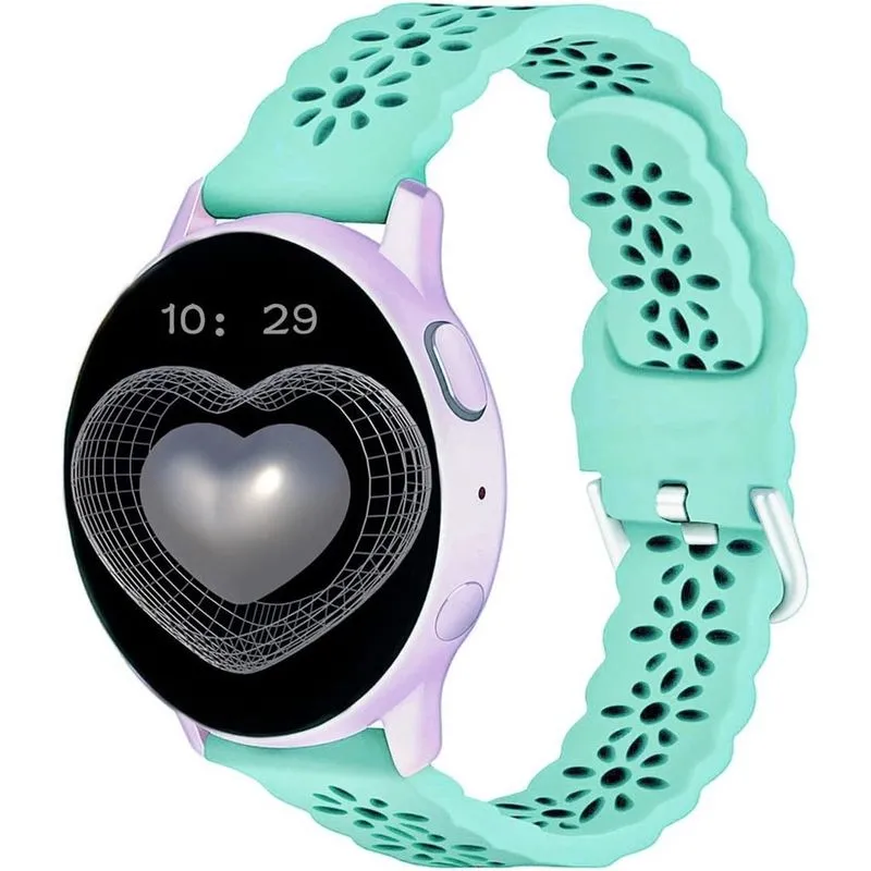 Pulseira de silicone de liberação rápida de 20 mm compatível com relógio Samsung Galaxy 4/Active 2 40 mm 44 mm/ativo, relógio 4 clássico 46 mm 42 mm, relógio 3 41 mm, relógio galáxia 42 mm, pulseira d