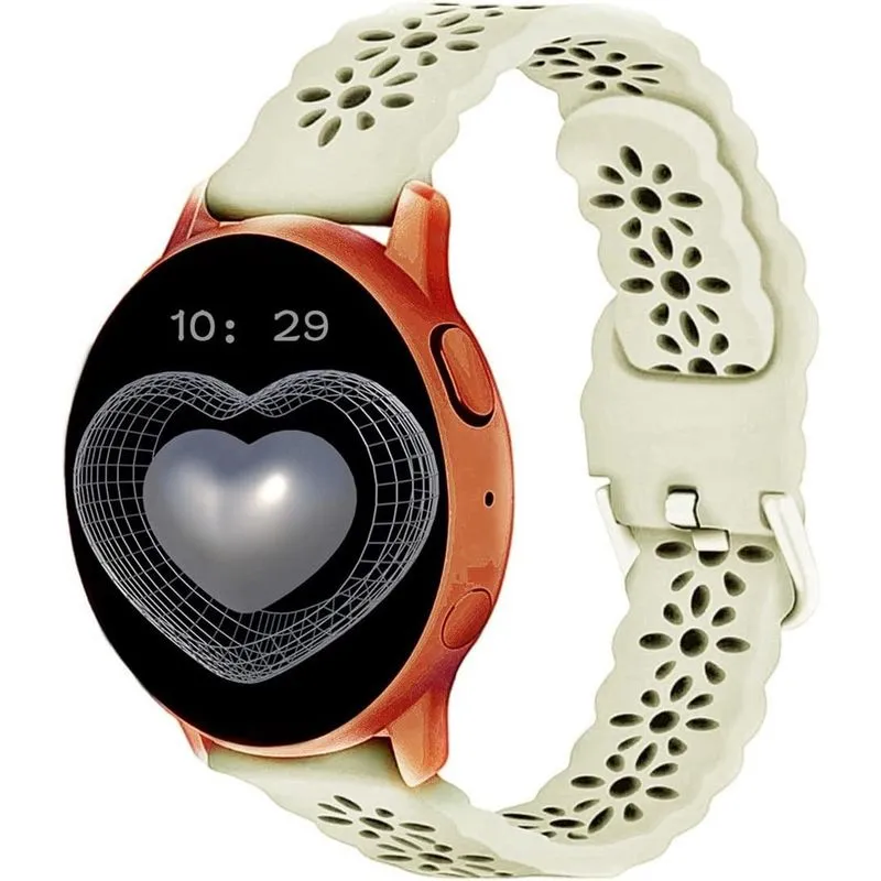 Pulseira de silicone de liberação rápida de 20 mm compatível com relógio Samsung Galaxy 4/Active 2 40 mm 44 mm/ativo, relógio 4 clássico 46 mm 42 mm, relógio 3 41 mm, relógio galáxia 42 mm, pulseira d