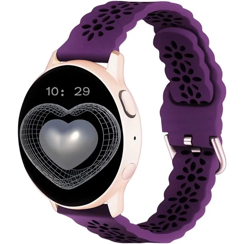 Pulseira de silicone de liberação rápida de 20 mm compatível com relógio Samsung Galaxy 4/Active 2 40 mm 44 mm/ativo, relógio 4 clássico 46 mm 42 mm, relógio 3 41 mm, relógio galáxia 42 mm, pulseira d