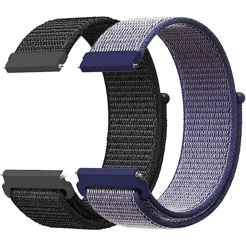 Pulseira Nylon Substituição p/ Relógios Inteligentes 20mm - Compatível c/ Diferentes Marcas