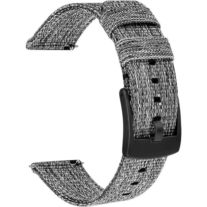 Pulseira para Galaxy Watch 4 Classic 42 mm 46 mm/Watch4 40 mm 44 mm, 20 mm Pulseira de nylon tecido Pulseira de fivela de aço inoxidável para Samsung Galaxy Watch 42 mm/Relógio 3 41 mm/Ativo 2/Ativo