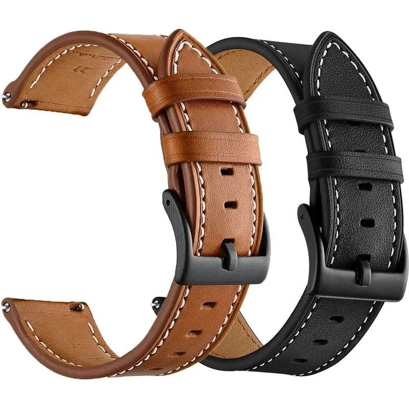 Pulseira de couro compatível com Samsung Galaxy Watch 3 45 mm/Galaxy Watch 46 mm/pulseiras Gear S3, 22 mm pulseira feminina masculina para relógio Galaxy 46 mm/engrenagem S3 Frontier/Galaxy Watch 3 45