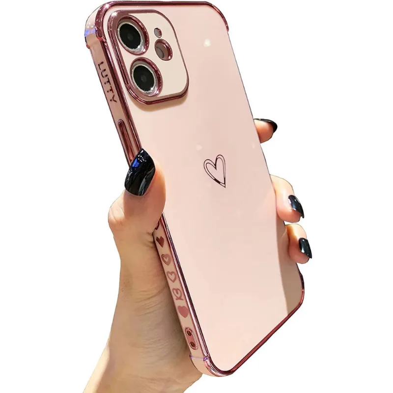 Compatível com capa para iPhone 11 fofa, capa macia para telefone 11 para mulheres, cantos levantados para amortecedor e capa de proteção de câmera totalmente reforçada para iPhone 11 (6,1 polegadas)