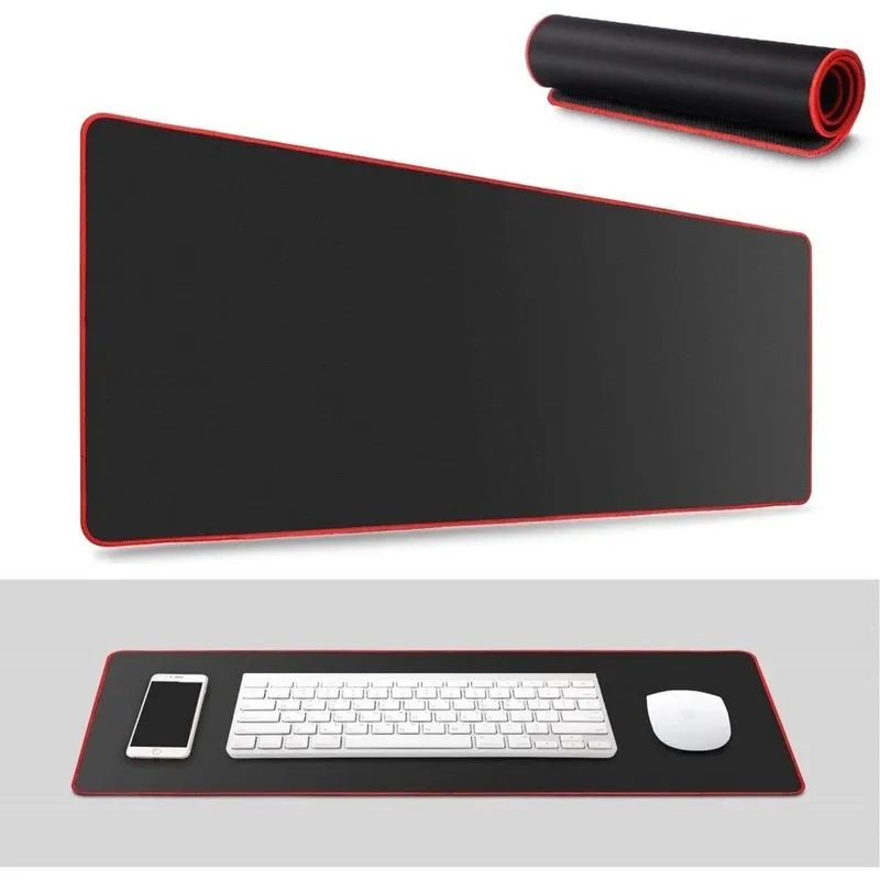 Mouse pad, mouse pad para jogos tamanho grande xxl (31,50 11,81 0,08 pol. ), superfície lisa resistente à água, base de borracha antiderrapante, tapete de mesa estendido espesso, teclado, mouse pad, b