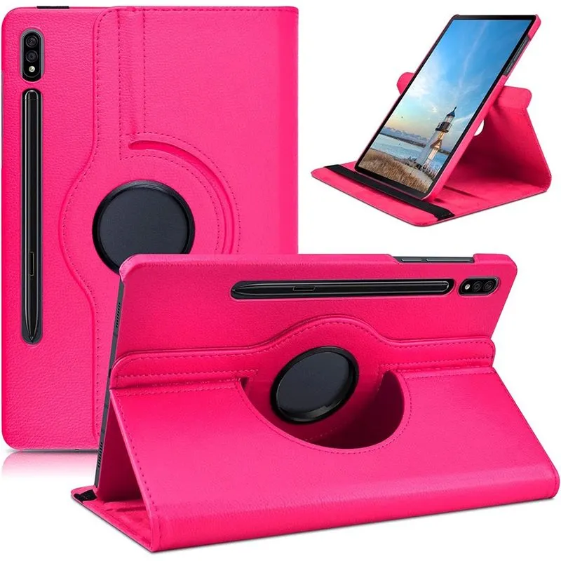 Capa giratória 360° para tablet Samsung Galaxy Tab S7 de 11 polegadas 2020 (SM-T870/T875), Recurso de hibernar/despertar automáticoCapa protetora de poliuretano inteligente com suporte para tablet Gal