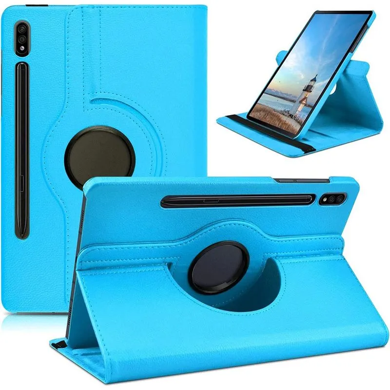 Capa giratória 360° para tablet Samsung Galaxy Tab S7 de 11 polegadas 2020 (SM-T870/T875), Recurso de hibernar/despertar automáticoCapa protetora de poliuretano inteligente com suporte para tablet Gal