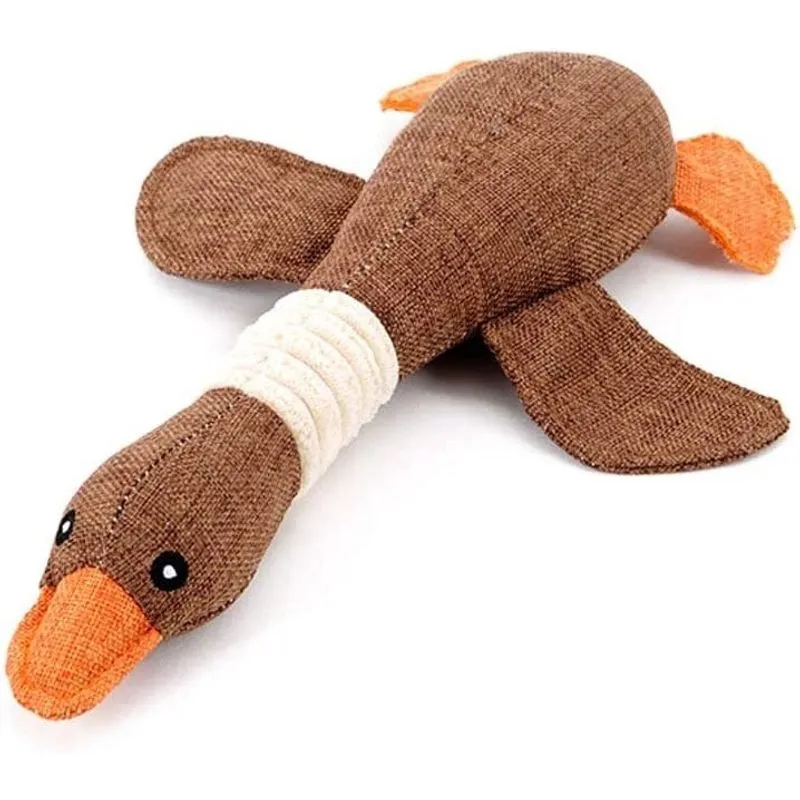 Brinquedos para cães huoguo para mastigadores agressivos fortes, raças pequenas e ganso estridente para cães pequenos e médios