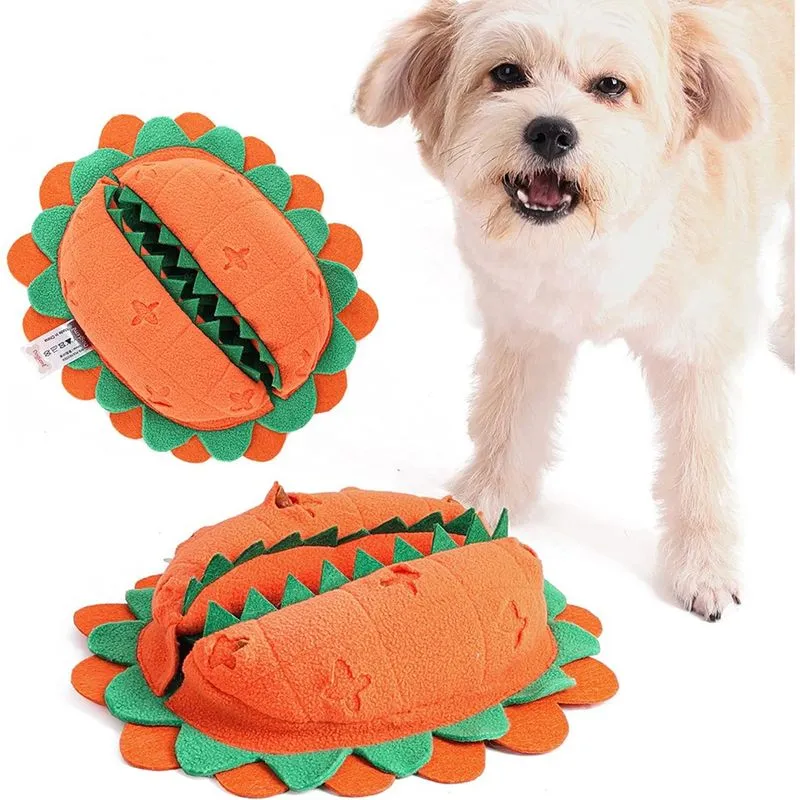 Brinquedos educativos para cães Squeaky Snuffle, brinquedo de pelúcia para animais de estimação, brinquedos coloridos para mastigar iq para cães e brinquedos para filhotes, brinquedos de pelúcia inter