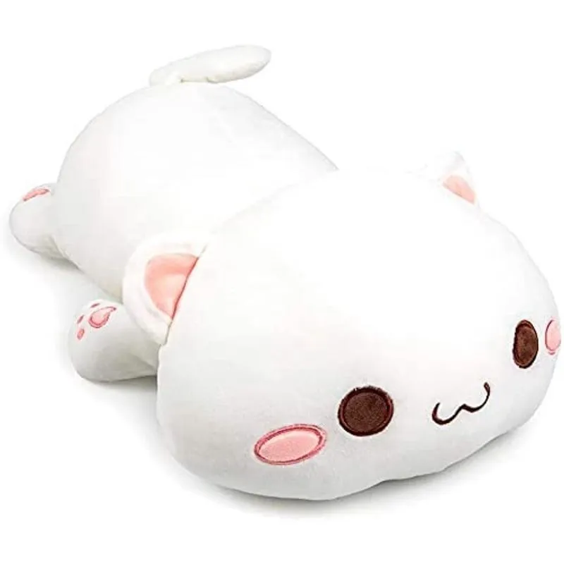 Travesseiro Abraço Kitten Muito Fofo e Macio, Branco (12')