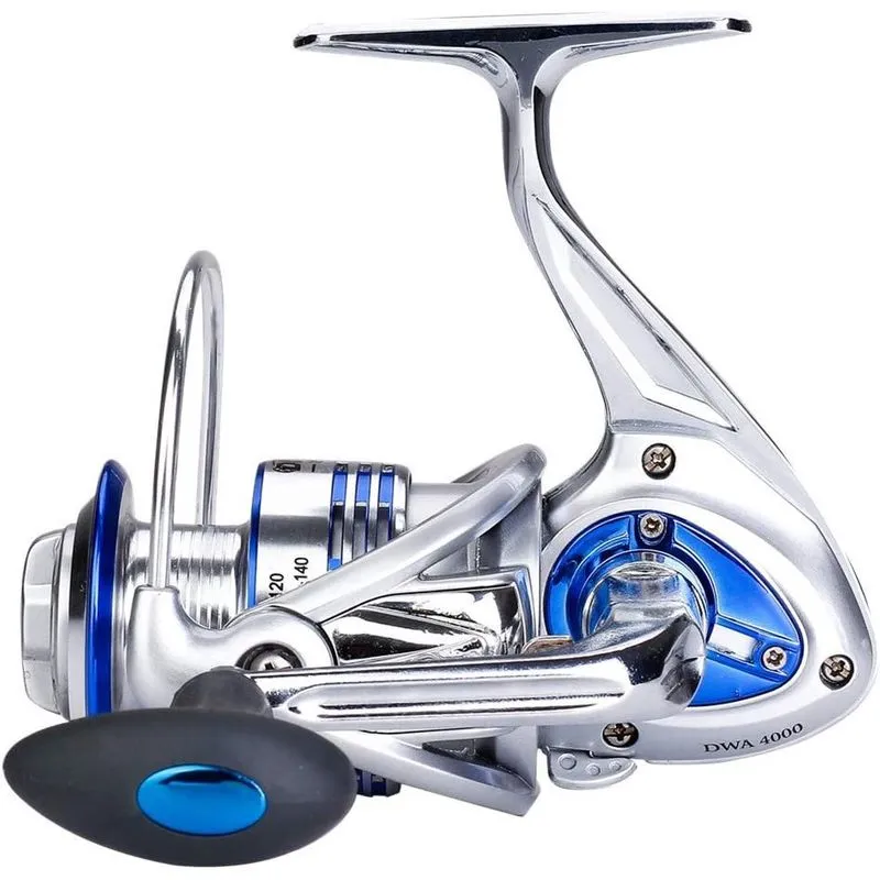 Huoguo molinete de água salgada 3000 4000 5000 6000 7000 carretel suave ultra leve forte truta baixo engrenagem rolamento de esferas de aço inoxidável corpo de metal carretel de pesca no gelo 4000