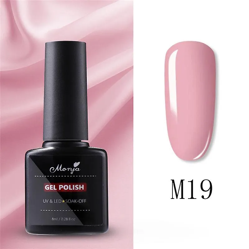 Gel para arte do prego diy 8 ml garrafa de plástico uv led cor pura gel de unha esmalte tinta soak-ff