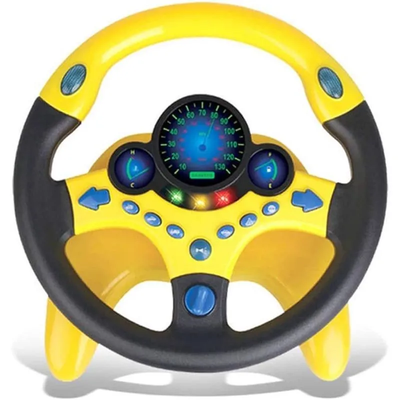 Brinquedo simulador de carro multifuncional com luz e música para crianças (Carro 2)