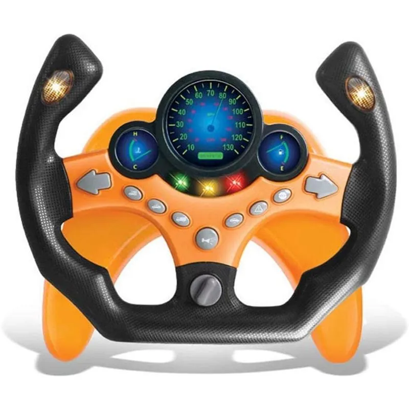 Brinquedo elétrico de simulação de educação infantil para crianças Brinquedo de direção multifuncional de alta simulação de carro com música e luz fingir dirigir brinquedo para meninos e meninas (carr