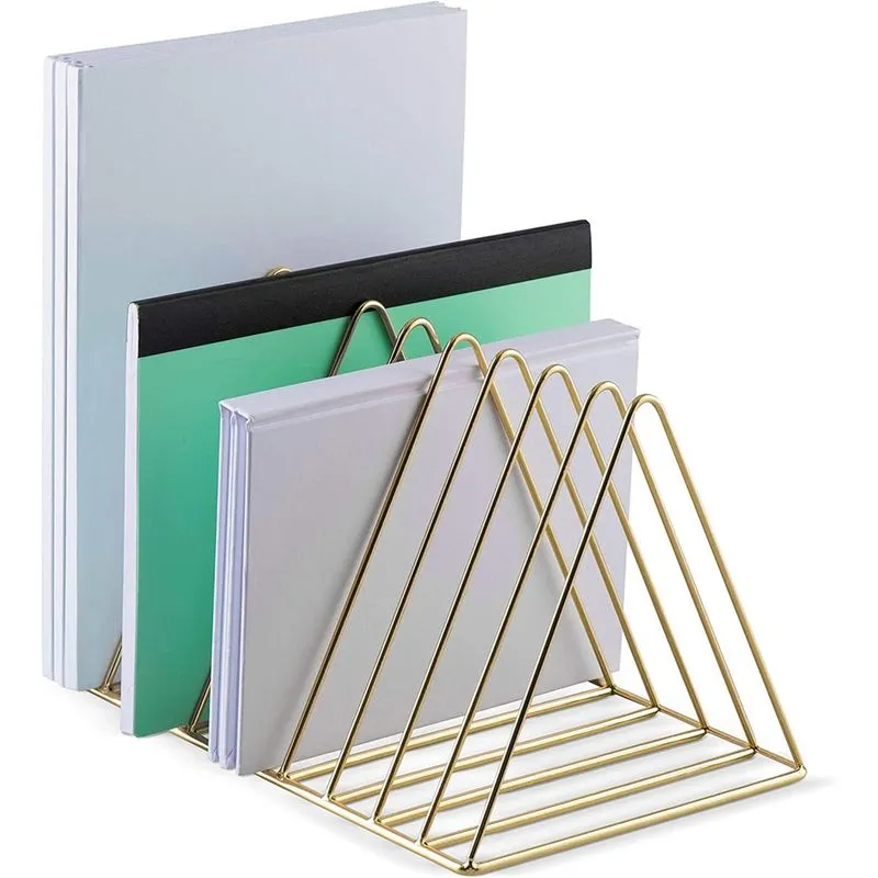 Organizador de arquivos para mesa Classificador de correspondência, suporte de livro triangular, organizador de escritório, organizador de pasta de arquivo - Organizador de arquivos de mesa doméstica