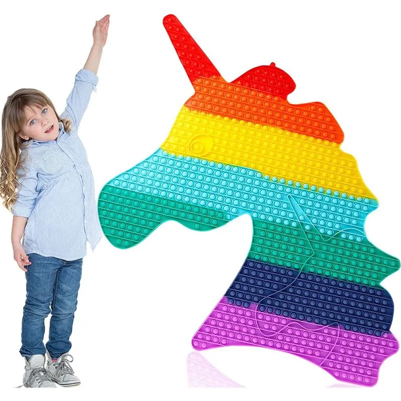 Fidget Pops Gigante com Arco-Íris de 100k Bolhas - 70 caracteres