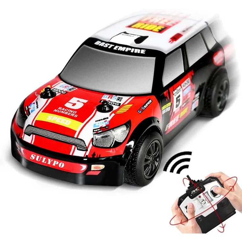 Carro de corrida com controle remoto, 2WD 2.4Ghz 1:28 brinquedos de carro rc de alta velocidade para meninos e meninas, mini carros rc de corrida rápidos para crianças, presentes de Natal de aniversár