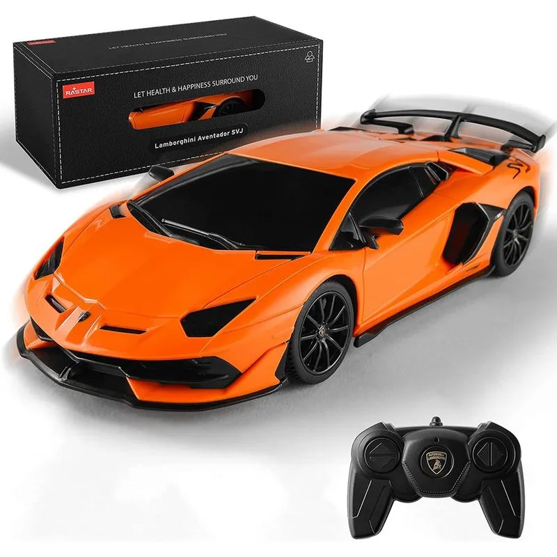 Carro com controle remoto licenciado Série rc, controle remoto em escala 1:24 Lambor Aventador svj Electric Sport Racing Hobby Toy Car Modelo de veículo para meninos, meninas, adolescentes e adultos p