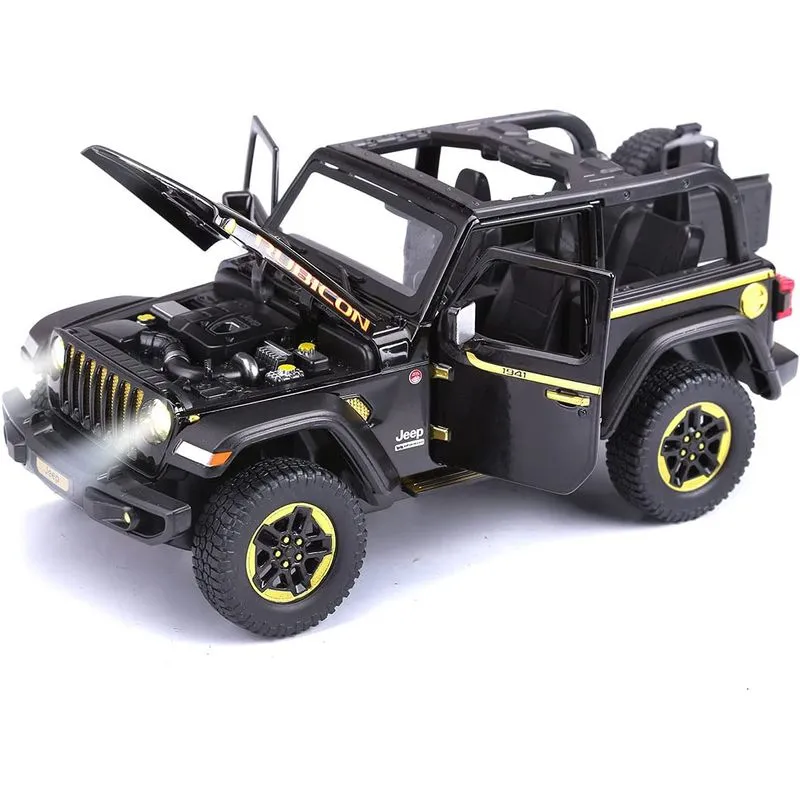 Carro De Brinquedo, Modelo Fundido Sob Pressão Com Som E Luz - 3-8 Anos - Preto