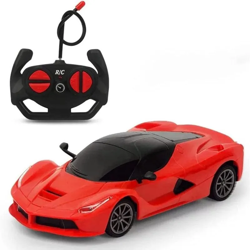 Carro de controle remoto infantil, carro de controle remoto elétrico, simulação de quatro canais recarregável, carro esportivo, brinquedo de carro de polícia, brinquedo modelo de corrida rc para menin