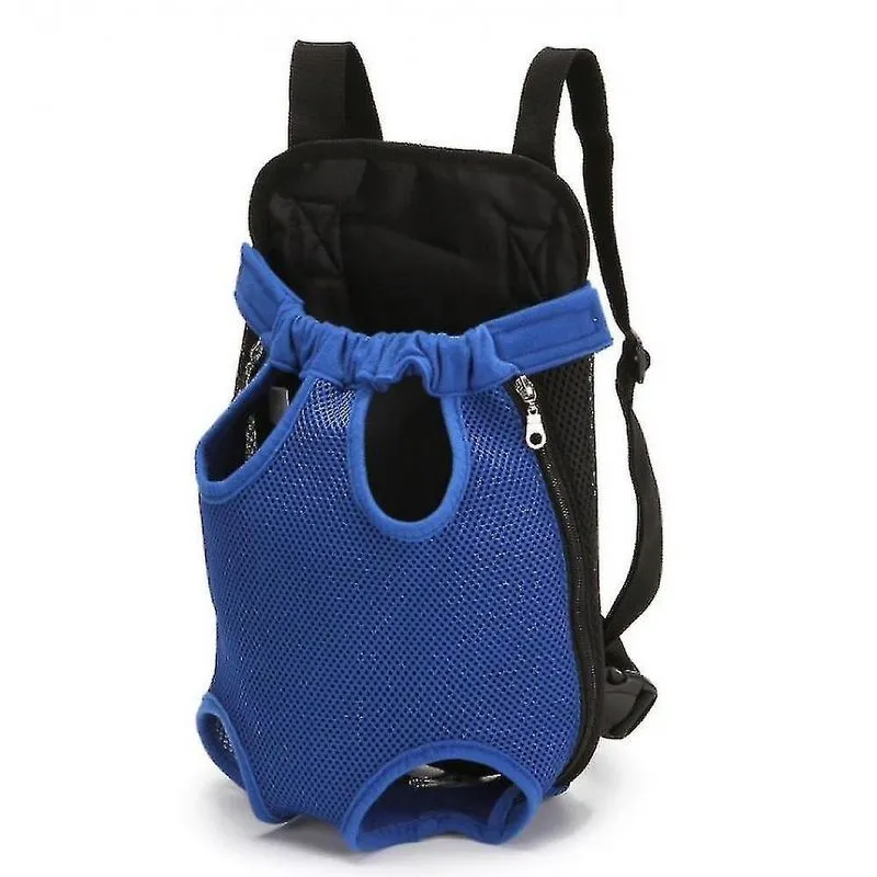 Mochilas mochila azul para cães e gatos mochila respirável para animais de estimação bolsa de peito para animais de estimação bolsa de malha portátil