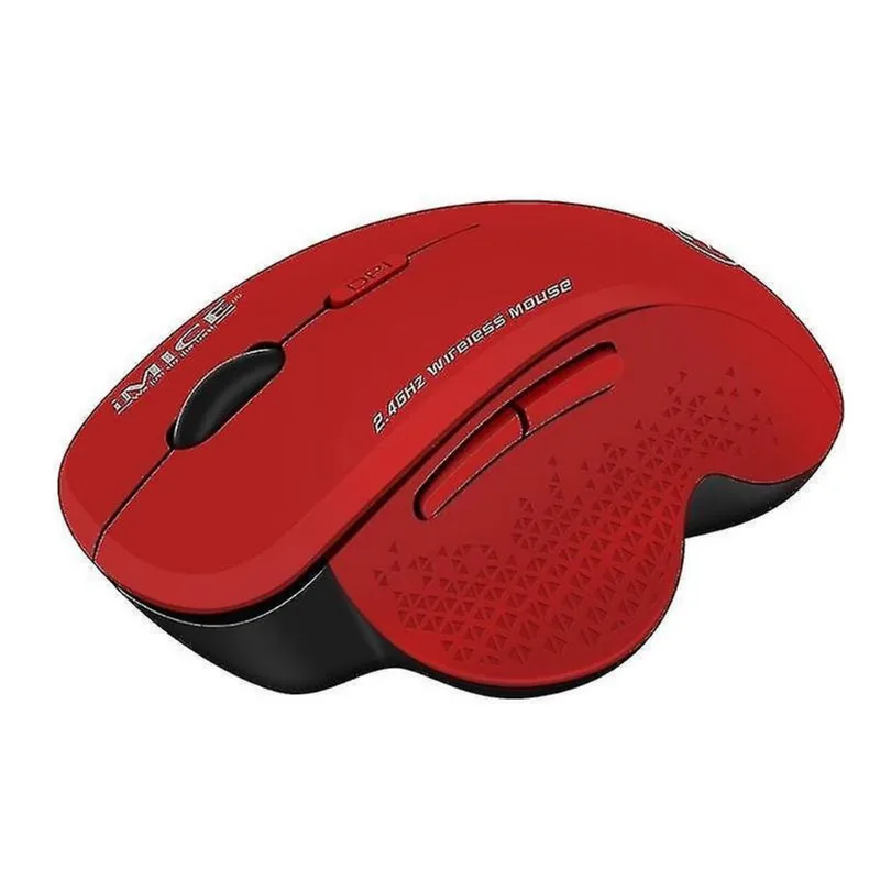 Conjuntos de acessórios de computador mouse sem fio imice g6 mouse de escritório 2.4g mouse para jogos de 6 botões vermelho