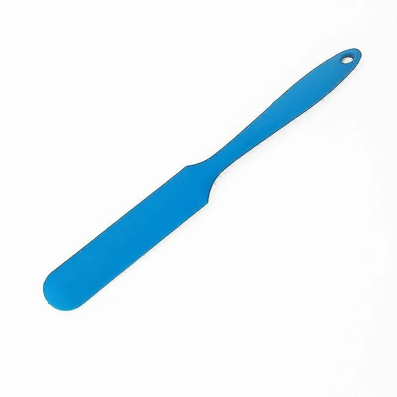 Assadeiras assadeiras espátula de silicone resistente ao calor flexível antiaderente espátula fina melhor para potes liquidificador e azul